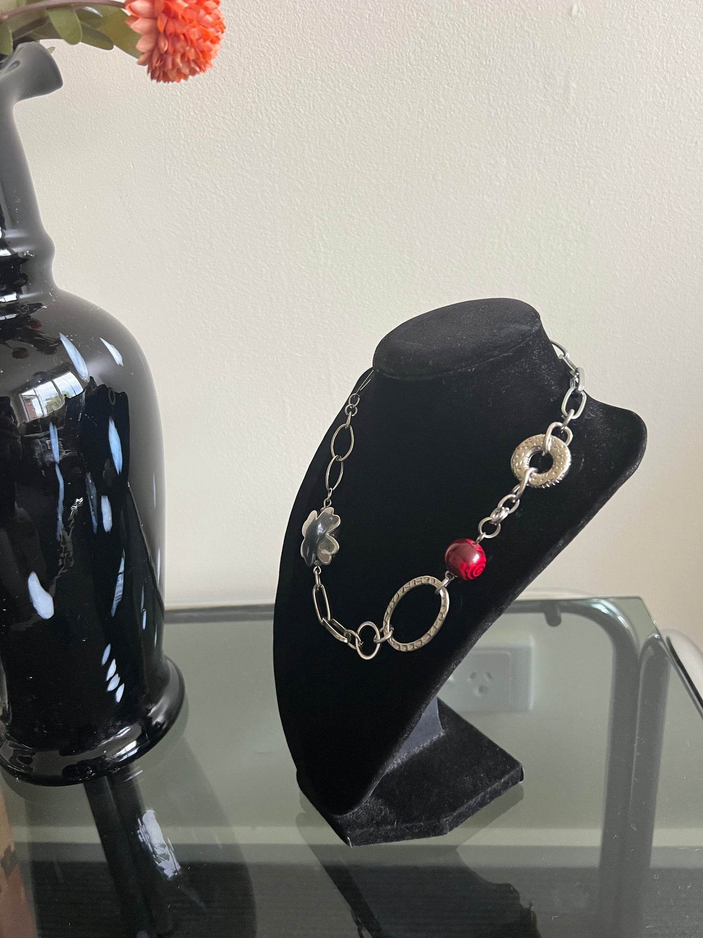 Reworked Metal | Four Leaf Necklace