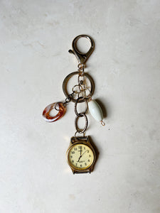 Gold Keychains |  Clock