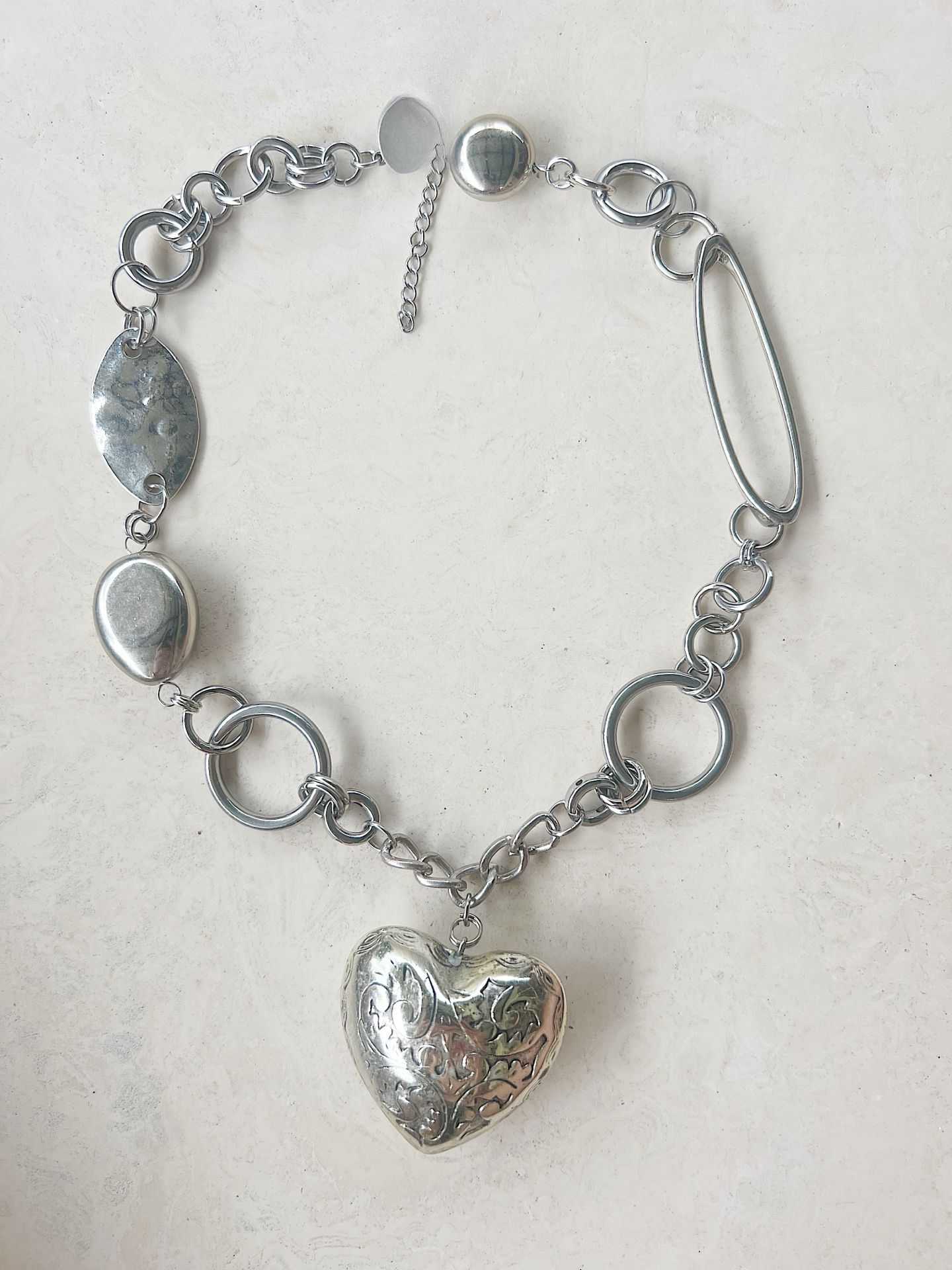 Reworked Metal | Heirloom Heart Necklace