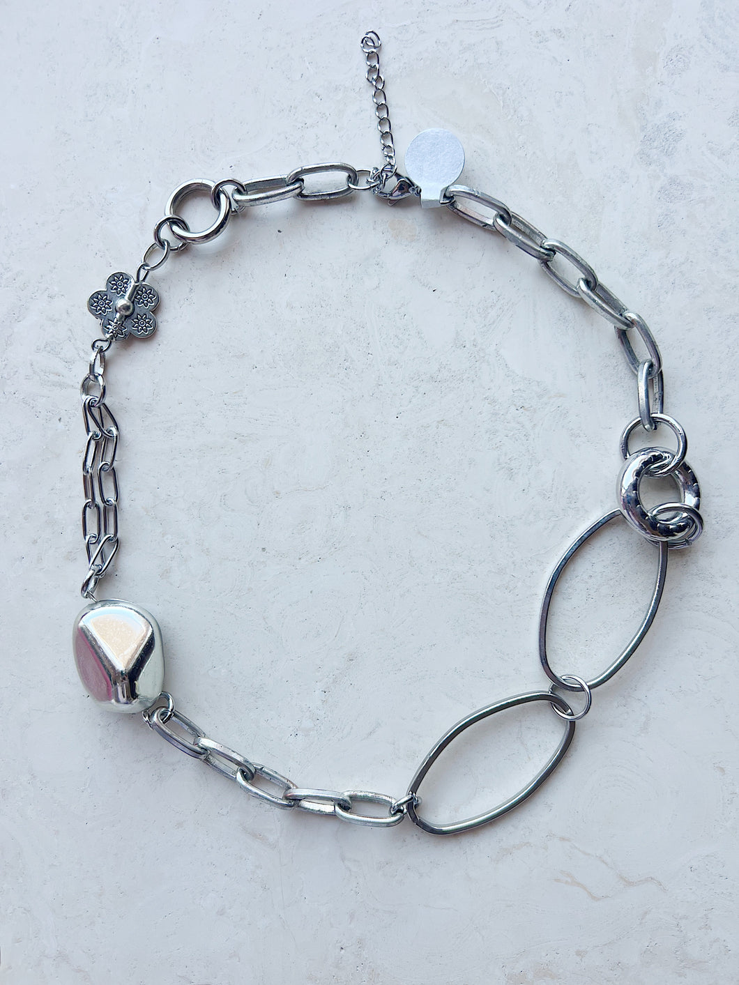 Reworked Metal | Lunar Loop Necklace