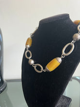 Load image into Gallery viewer, Reworked Metal | Citrine Link Necklace
