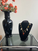 Load image into Gallery viewer, Reworked Metal | Amber Heart Necklace
