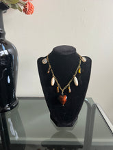 Load image into Gallery viewer, Reworked Metal | Amber Heart Necklace
