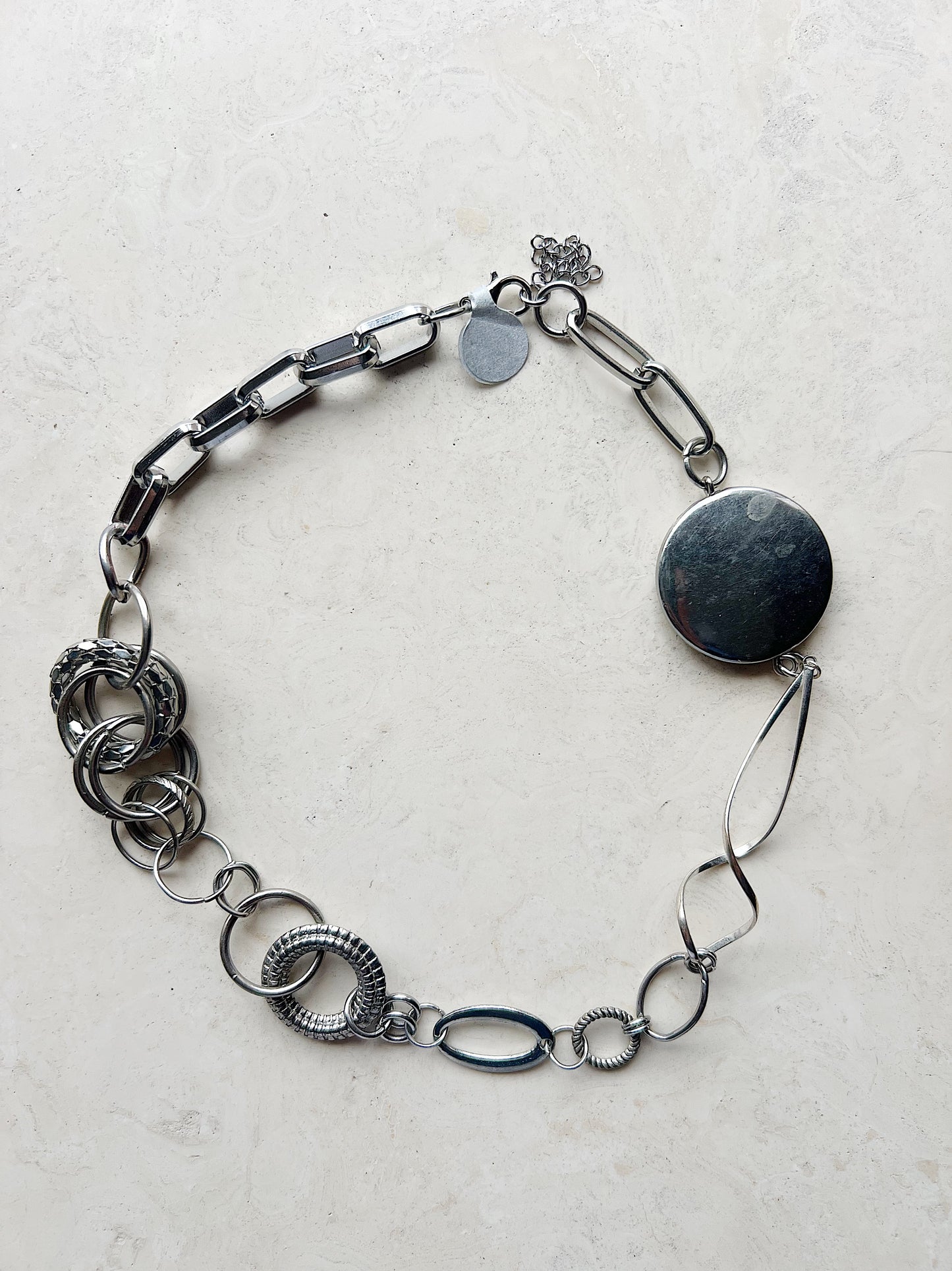 Reworked Metal | Circuit Loops Necklace