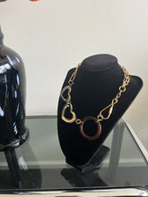 Load image into Gallery viewer, Reworked Metal | Heart Orbit Necklace
