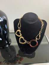 Load image into Gallery viewer, Reworked Metal | Heart Orbit Necklace
