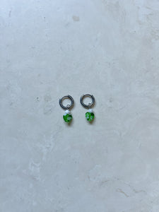 Earrings | Green Millefori