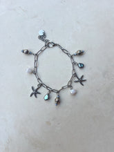 Load image into Gallery viewer, Reworked Metal Bracelet | Star Fish Charms
