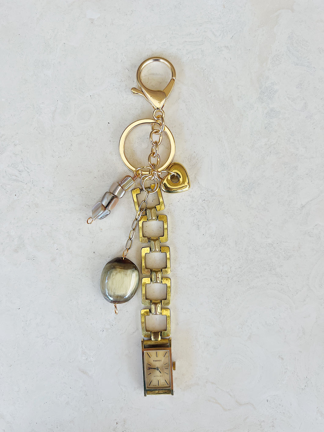 Gold Keychains | Watch - Square Rhythm