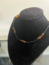 Load image into Gallery viewer, Reworked Metal | Amber Current Necklace
