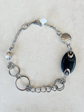Load image into Gallery viewer, Reworked Metal | Black Orbit Necklace
