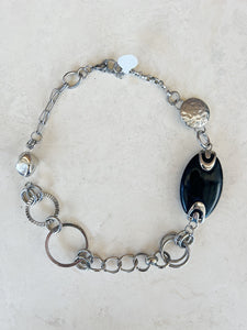 Reworked Metal | Black Orbit Necklace