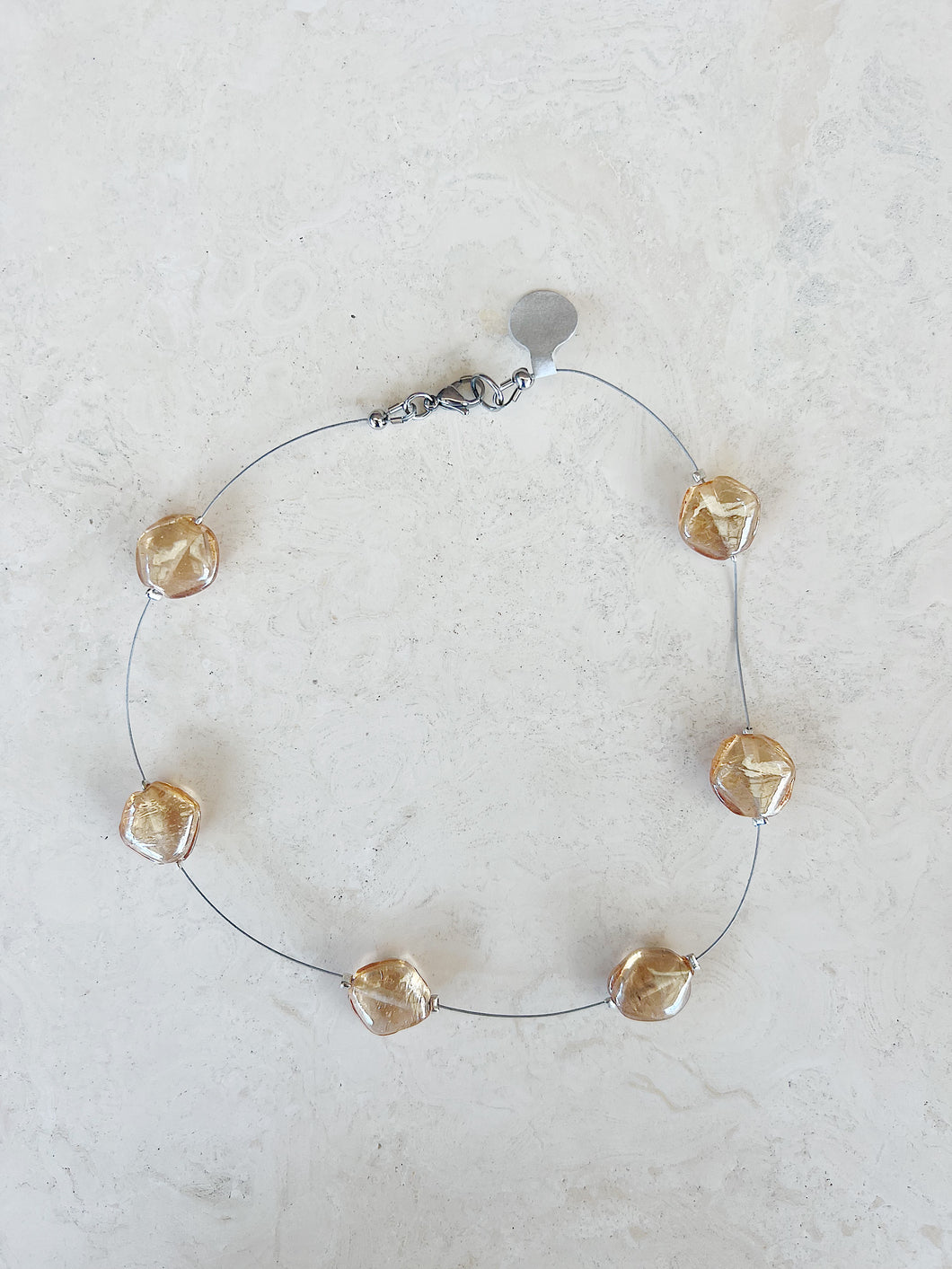 Reworked Metal | Golden Orbit Necklace