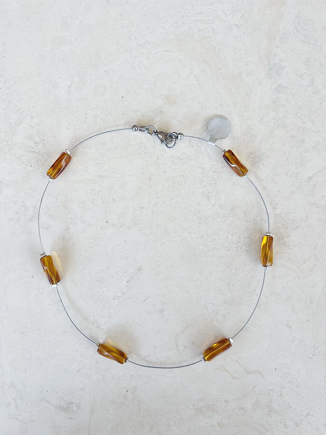 Reworked Metal | Amber Current Necklace