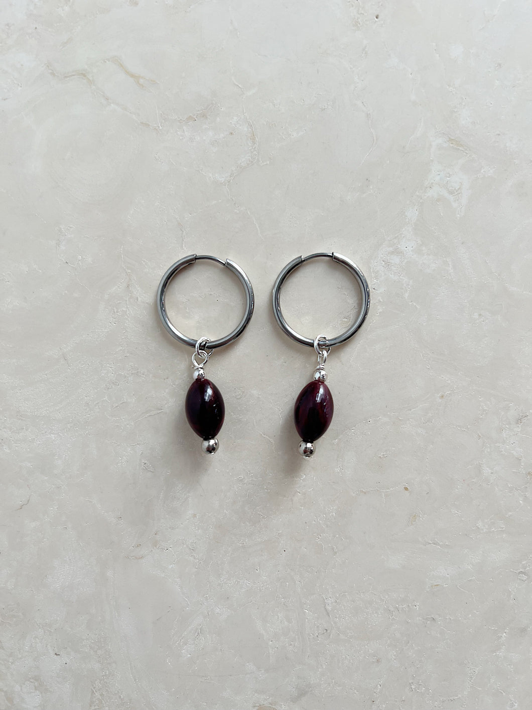 Earrings | Maroon Tacs