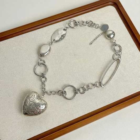 Reworked Metal | Heirloom Heart Necklace