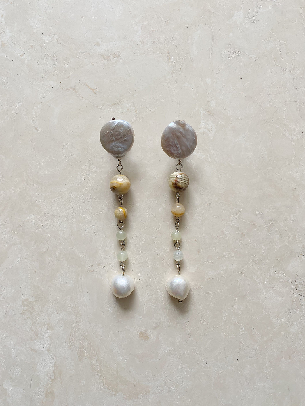 Stone | Jade Drop Earrings