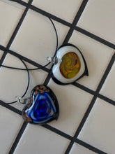 Load image into Gallery viewer, Pendant | Orange Glass Heart Necklace
