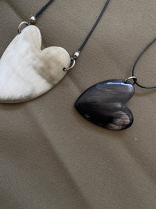 Pendant | Black Heart Necklace