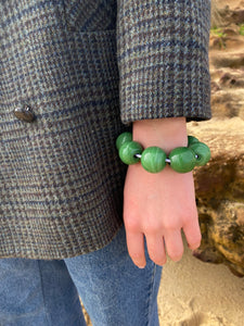 Stone | Emerald Glass Bracelet