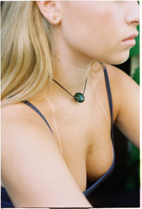 Pendant | Green Swirl Necklace